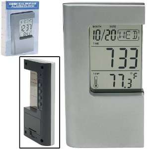  Digital Alarm Clock, Calendar, Thermometer W/ Lcd Display 
