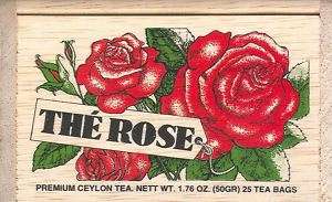 Rose Tea   25 Bags   Decorative Wooden Box  
