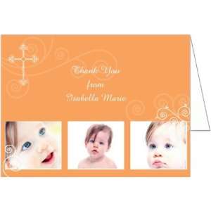   with Cross Photo Baptism Christening Thank You Cards   Set of 20 Baby