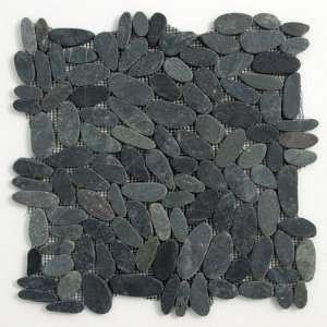   12 x 12 Interlocking Mesh Tile in Komodo Black