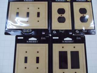 QUESTECH SOMERSET COLLECTION SAHARA SWITCH WALL PLATES  