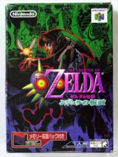 THE LEGEND of ZELDA Nintendo 64 Majora Mask Memory pack  