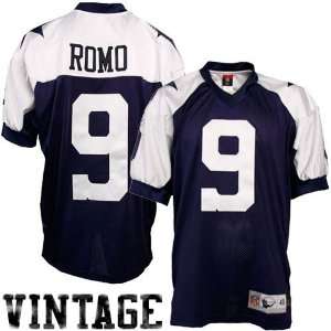  Reebok NFL Equipment Dallas Cowboys #9 Tony Romo Navy Blue 