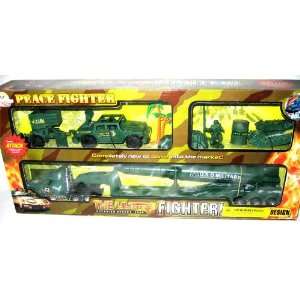    16 Inch Truck Missile with Tank Hummer Army Men Toys & Games