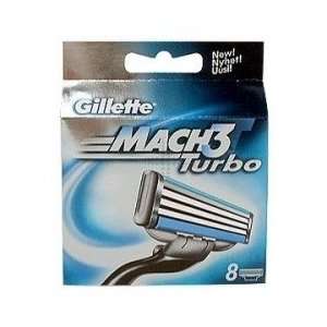  Gillette Mach 3 Turbo Cartridges 8 Pack   8 Each Health 