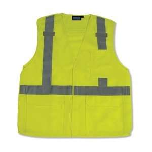  D Ring Safety Vests   Lime (Reflective) S361   2X Large 