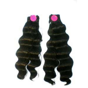   Deep   2 Lenths 1 Pack 14 + 16   Weaving Hair   Color # 1 Jet Black