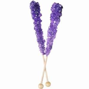 Rock Candy Sticks Wrapped Grape 20ct  Grocery & Gourmet 